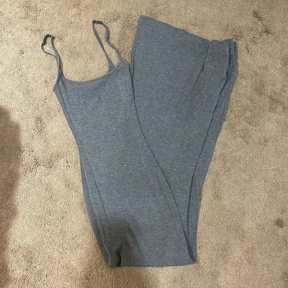 Skims grey maxi dress